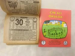 30 Nisan 1991 hediyelik orijinal Türkiye gazetesi takvim yaprağı (Cin Ali kitabı hediyeli:)