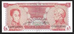 ** VENEZUELLA ( 5 * BOLİVARES ) 1989 - ÇİL