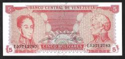 ** VENEZUELLA ( 5 * BOLİVARES ) 1989 - ÇİL