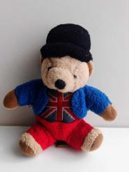 Keel Toys Simply Soft Koleksiyonu Londra Etiketli Peluş Ayı Paddington Tipi Oyuncak Figür Anahtalık 1994