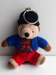 Keel Toys Simply Soft Koleksiyonu Londra Etiketli Peluş Ayı Paddington Tipi Oyuncak Figür Anahtalık 1994