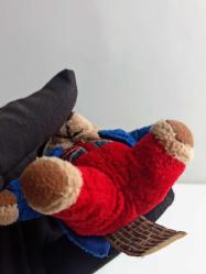 Keel Toys Simply Soft Koleksiyonu Londra Etiketli Peluş Ayı Paddington Tipi Oyuncak Figür Anahtalık 1994