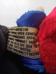 Keel Toys Simply Soft Koleksiyonu Londra Etiketli Peluş Ayı Paddington Tipi Oyuncak Figür Anahtalık 1994