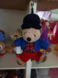Keel Toys Simply Soft Koleksiyonu Londra Etiketli Peluş Ayı Paddington Tipi Oyuncak Figür Anahtalık 1994