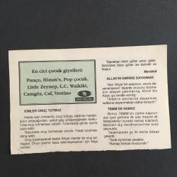 11 OCAK 1997-TAKVİM YAPRAĞI-DOĞUM GÜNÜ HEDİYESİ-HUZUR TAKVİMİ,FUZULUNİN ÖLÜMÜ 1556,KİMLER ORUÇ TUTMAZ,ALLAHIN EMRİNE DAYANMAK,TBMM DE NAMAZ