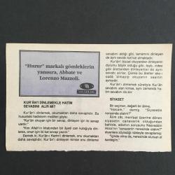 21 OCAK 1997-TAKVİM YAPRAĞI-DOĞUM GÜNÜ HEDİYESİ-HUZUR TAKVİMİ,3.MUSTAFANIN VEFATI 1773,PİYALE PAŞANIN VEFATI 1578,ÇOÇUĞUNUZA İSİM,KUR ANI DİNLEMEKLE HATİM SEVABINI ALIR MI,SİYASET