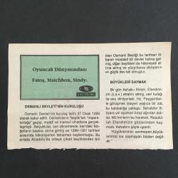 27 OCAK 1997-TAKVİM YAPRAĞI-DOĞUM GÜNÜ HEDİYESİ-HUZUR TAKVİMİ,OSMANLI DEVLETİNİN KURULUŞU 1299,HATAY ANLAŞMASI 1937,RUSLARIN ÇEÇENİSTANI İŞGALİ 1995,ÇOCUĞUNUZA İSİM, OSMANLI DEVLETİNİN KURULUŞU BÜYÜKLERİ SAYMAK,