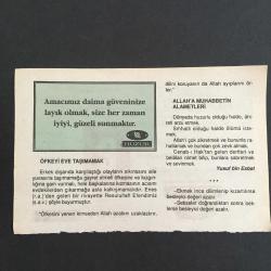 3 ŞUBAT 1997-TAKVİM YAPRAĞI-DOĞUM GÜNÜ HEDİYESİ-HUZUR TAKVİMİ,2.MURADIN VEFATI,1451,İLK UZAY GEMİSİNİN AYA İNİŞİ,1966,CAMİLERDE HUTBENİN TÜRKÇE OKUNMASI 1928,ÇOCUĞUNUZA İSİM,ÖFKEYİ EVE TAŞIMAMAK,ALLAHA MUHABBETİN ALEMETLERİ
