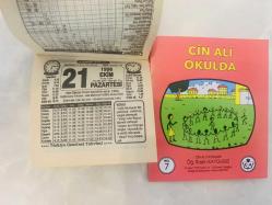 21 Ekim 1996 hediyelik orijinal Türkiye gazetesi takvim yaprağı (Cin Ali kitabı hediyeli:)