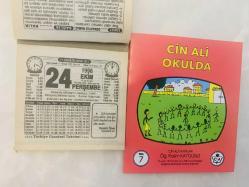 24 Ekim 1996 hediyelik orijinal Türkiye gazetesi takvim yaprağı (Cin Ali kitabı hediyeli:)