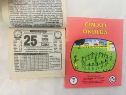 25 Ekim 1996 hediyelik orijinal Türkiye gazetesi takvim yaprağı (Cin Ali kitabı hediyeli:)