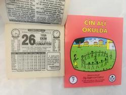 26 Ekim 1996 hediyelik orijinal Türkiye gazetesi takvim yaprağı (Cin Ali kitabı hediyeli:)