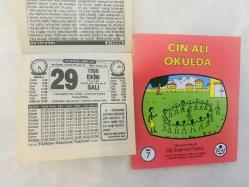 29 Ekim 1996 hediyelik orijinal Türkiye gazetesi takvim yaprağı (Cin Ali kitabı hediyeli:)