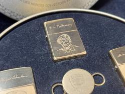 Orijinal Zippo Çakmak -   D-Day Koleksiyonu 50. Yıl Altın Anma Seti: 4 Çakmak ve Anahtarlık**