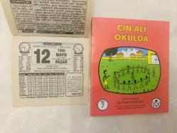 12 Mayıs 1996 hediyelik orijinal Türkiye gazetesi takvim yaprağı (Cin Ali kitabı hediyeli:)