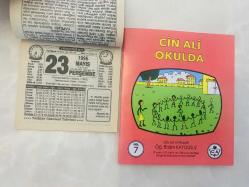 23 Mayıs 1996 hediyelik orijinal Türkiye gazetesi takvim yaprağı (Cin Ali kitabı hediyeli:)