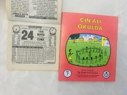 24 Mayıs 1996 hediyelik orijinal Türkiye gazetesi takvim yaprağı (Cin Ali kitabı hediyeli:)