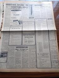 Ulus Gazetesi - 8 Mart 1957 - CHP Genel Başkanı İsmet İnönü İstanbul'da - Temsilciler Meclisinde Eisenhower Planı Tastik Edildi - E.O.K.A. İkinci Başkanı Gregoris Afxentu Dinamitle Nasıl Öldürüldü - İzmir Vapurunun Katili Hawel Lykes Amerika'ya Gidiyor - Gençlik Ve Fikir Ocaklarının Bir Seminerine İzin Verilmedi - İsrail Kuvvetleri Gazze'den Çekildi - Altıncı Filonun İstanbul'u Ziyareti - Devletkuşu Yazan Orhan Kemal Yazı Dizisi - Yeni Dünya Çizen Ferruh Doğan - Fransız Kuvvetleri 200 Cezayirli Daha Öldürdü - Yakup Kadri Karaosmanoğlu - Ahmet Şükrü Esmer - Senenin En Kuvvetli Komedisi Aşk Arabası Gölbaşı Sinemasında - Artvin 36 Yıl Önce Dün Kurtarılmıştı - Squibb İlaçları - Silviya Kobay'ın Hikayesi Çizgi Roman - Baykara Hz. Süleymanın Taşı - Barbara Hesse Bukowska'nın Konserleri - Yurdumuzun Medarı İftiharı Şahin Tekler Esenpark'ta - Sarı Kırmızı Takımlar Galatasaray Güneşspor Ve Göztepe'ye Nazar Mı Değdi - Vefa Stefan Kremen İsimli Bir Macar Mülteci İle Anlaştı - Sevim Tanürek