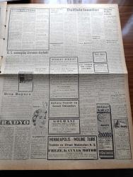 Ulus Gazetesi - 7 Mart 1957 - Devletkuşu Yazan Orhan Kemal Yazı Dizisi - Hüseyin Cahit Yalçın Yazı Dizisi - İsmet İnönü İstanbul'a Gitti - Ortadoğu'ya Amerikan Teminatı Kabul Edildi - İsrail Gazze'den Ayrıldı - Üsküdar Yangın Tehlikesi Atlattı - İstanbul CHP Geçici İl İdare Kurulu Teşkil Edildi-  Geceyarısı Bulvarda Rock'n Roll - Suriye Başbakanı Sabri El Aseli Milliyetçiler Hakkındaki Kararı Dün İmzaladı - Adalet'e Kaybeden Galatasaray Namağlup Unvanını Kaybetti - Çocuk Haklarını Müdafaa Cemiyeti - Muammer Aksoy - Garanti Bankası - İsim Konusu Gene Carmen Bir Musiki Tarihi - Türk Amerikan Kadınlar Derneğinin Yemekli Toplantısı - Yunan Kabinesi Kıbrıs'a Dair Siyaseti Oy Birliğiyle Onayladı - Birleşmiş Milletlerde Durum Yazan Bülent Ecevit - Dansöz Nana'nın Suçu Basına Girmiyor - Ankaragücü Dün Hilali 14 0 Yenerek Gol Rekoru Kırdı - Silviya Kobay'ın Hikayesi Çizgi Roman - Baykara Hz. Süleymanın Taşı - Buğday Bankası - Ankaragücü'lü Ertan Gol Krallığında Başta - Mim Uykusuz Karikatür