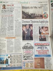 SABAH İSTANBUL GAZETESİ -13 Kasım 1997 -Erdal Bilallar-Ramazan yazgan-Filiz Güler-Şenol Bayraktar-adil emecan-nezahat Alkan-Eminönü Belediye başkanı Ahmet çetinsaya-Ceyhan mumcu-Recep Eser-Chopard mücevher-Mehmet Çalışkan-Dormen Tiyatrosu-Cyber academy-Erıcsson-Çetin akçan-Pimapen-Özel şişli eğitim merkezi-İstanbul otomobil kulübü-Emine Akkuzu-Beyhan Tolan-Nöbetçi eczaneler-Osteomer-İstanbul otomobil kulübü-İstanbul sağlık rehberi-Allahaısmarladık Cumhuriyet-aşk iksiri-bu filmi görmüştüm-hız Tuzağı iki-Anaconda-Hamam-Volcano-Ege göz Kliniği-Bellmare bel hastalıkları-Beyazıt Öztürk-metin Serezli-gülen Karaman-Şebnem Özal-Gürkan Uygun--Alper düzen-yelda Kohen-Sayınlar inşaat-Dolmabahçe Sarayının Kristalleri