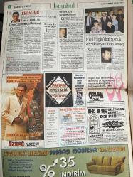 SABAH İSTANBUL GAZETESİ -8 Kasım 1997 -Erdal Bilallar-Ramazan yazgan-Filiz Güler-Şenol Bayraktar-Erol Evgin-Belediye altyapı koordinasyon ve planlama daire başkanı Mustafa Ilıcalı-Bülent İpek-Cemil İpekçi-Mehmet Cengiz-Ekin Cengiç-Faruk Cengiç-İpek Cengiç-Hayati kılıç-doktor Sercan—Nina ricci-seyran-Özbağ pardesü-İyibaş mobilya-ayşegül Çocuk yuvası-Soytürk Ferforje-Ege Penn-Özlem odabaşı bale kursu-hıncal Uluç-eczaneler-önemli telefonlar-İzmirli kürk Sarayı-Ekşioğlu akkent Gürpınar evleri-prestij moda kursu-özel Şişli eğitim merkezi-Sultanahmet tarihi Halk Köftecisi Selim Usta-Bülent tavlı—Ergün kıspet-beğendik alışveriş-cehennemden daha sıcak Volcano-Hamam-Beyaz stand up-İstanbul sinemaları-Anaconda-Kakara kikiri-Hız tuzağı 2-Jodie foster-Bir İstanbul masalı-Jerusalem-Cihan Ünal-Can Gürzap-Cüneyt türel-Nebahat Koç-Su Yücel-Zeynep arabacıoğlu-Itır Karabataylıoğlu-Modisan mobilya-Değirmencioğlu mobilya-Kucur ticaret mobilya-Kolsan koltuk