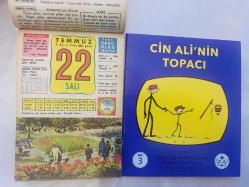 22 Temmuz 1986 hediyelik orijinal Ülkü takvim yaprağı (Cin Ali kitabı hediyeli:)