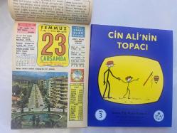 23 Temmuz 1986 hediyelik orijinal Ülkü takvim yaprağı (Cin Ali kitabı hediyeli:)