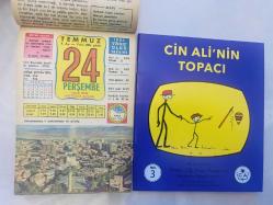 24 Temmuz 1986 hediyelik orijinal Ülkü takvim yaprağı (Cin Ali kitabı hediyeli:)