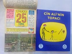 25 Temmuz 1986 hediyelik orijinal Ülkü takvim yaprağı (Cin Ali kitabı hediyeli:)