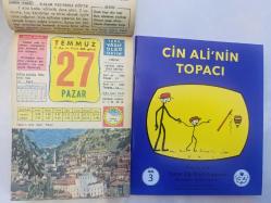 27 Temmuz 1986 hediyelik orijinal Ülkü takvim yaprağı (Cin Ali kitabı hediyeli:)