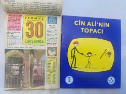 30 Temmuz 1986 hediyelik orijinal Ülkü takvim yaprağı (Cin Ali kitabı hediyeli:)