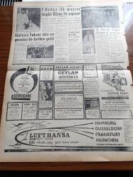 Ulus Gazetesi - 23 Şubat 1957 - Mecliste Bütçe Görüşmelerinin Üçüncü Günü - İçişleri Bakanı İle Osman Bölükbaşı Arasında Şiddetli Tartışmalar - Hani Devri Sabık Yaratılmayacaktı - Abdurrahman Fahri Ağaoğlu - Birleşmiş Milletler Siyasi Komisyonunda Kıbrıs Meselesi Karara Bağlandı  - Hüseyin Cahit Yalçın - Yunanistan'da Taşkınlıklar - Selanikte Öğrenciler Amerikan Haberler Bürosuna Hücum Ettiler - CHP Kars Milletvekili Sırrı Atalay'ın Duruşması - İsrail Meselesinde Amerika İle İngiltere Arasında Görüş Ayrılığı - Milli Gelir Ve Para Hacmi Yazan Namık Zeki Aral - Sinema Film Tenkitleri Haberler Yazan Adnan Ufuk - Şinasi Nahit Berker Hakkındaki Dava Karara Kaldı - Cezayir Fransa'ya Karşı Savaşa Devam Edecek - Montesi Davası Devam Ediyor - Dini Siyasete Alet Eden Vaiz Fevzi Boyer Mahkûm Oldu - Bayburt Kurtuluşunu Kutladı - Fay Temizleme Tozu - Michael Kidd'in İlk Rejisörlüğü - Fenerbahçe İlk Maçını Bugün Güneşspor İle Yapıyor - İtalya Ordu Takımı Dün 10 Gazeteci İle Birlikte Geldi