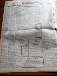 Ulus Gazetesi - 22 Şubat 1957 - Hüseyin Cahit Yalçın - Orhan Kemal'in Devletkuşu Pazar Günü Ulus Gazetesinde - 1957 Bütçesini Dün Mecliste CHP Adına Grup Başkanvekili Nüvit Yetkin Tenkit Etti - Bugünkü İktisadi Politika Korkunç Akıbetle Doludur - Başbakan Adnan Menderes - Akis Dergisi Aleyhine Açılan İki Davaya Dün Bakıldı - Bütün Siyasi Suçlar Şerefli Suçlardır Yazan Yalçın Tuna - Müstakil Adalet Davası Profesör Doktor Turhan Feyzioğlu - Papaz'ın Konseri - Petrol Devleri Çarpışıyor - Cemiyet Hayatı - Ölen Kim Öldüren Kim Bulgar Casusu Selmanof'un Maceraları Yazı Dizisi - Orhan Kemal Anlatıyor Röportajı Yapan Ayhan Yetkiner - Silviya Kobay'ın Hikayesi Çizgi Roman - Baykara Hz. Süleymanın Taşı Çizgi Roman - Mason Balosu Ankara Palas Salonlarında - Türkler Ve Rumlar - İstanbul Bahar Bayramında Yapılan Yolsuzluk - Ankara İstanbul Radyosu Programı - Sinema Programı - Macar Ujpeşt Takımı Ankara'ya Geliyor - Fenerbahçe Feridun'u da Ankara'ya Getiriyor - Kapalı Spor Salonu 19 Mayıs'a Hazır