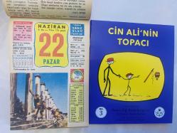 22 Haziran 1986 hediyelik orijinal Ülkü takvim yaprağı (Cin Ali kitabı hediyeli:)