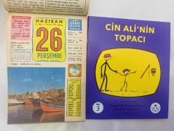 26 Haziran 1986 hediyelik orijinal Ülkü takvim yaprağı (Cin Ali kitabı hediyeli:)