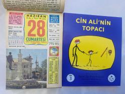 28 Haziran 1986 hediyelik orijinal Ülkü takvim yaprağı (Cin Ali kitabı hediyeli:)