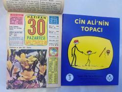 30 Haziran 1986 hediyelik orijinal Ülkü takvim yaprağı (Cin Ali kitabı hediyeli:)