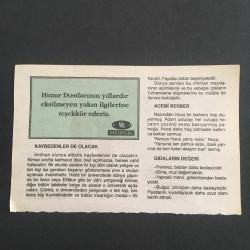 1 MART 1997 -TAKVİM YAPRAĞI-DOĞUM GÜNÜ HEDİYESİ-HUZUR TAKVİMİ,HANAKIN KURTULUŞU 1918,ÜSKÜDAR VAPURUNUN BATMASI,1958,İLK OSMANLI MECLİSİNİN AÇILIŞI 1877,ÇOCUĞUNUZA İSİM,KAYBEDENLER NE OLACAK,ACEMİ BERBER,GIDALARIN DEĞERİ