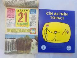 21 Nisan 1986 hediyelik orijinal Ülkü takvim yaprağı (Cin Ali kitabı hediyeli:)