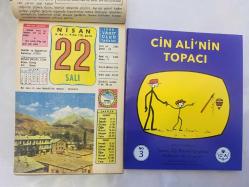 22 Nisan 1986 hediyelik orijinal Ülkü takvim yaprağı (Cin Ali kitabı hediyeli:)