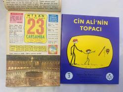 23 Nisan 1986 hediyelik orijinal Ülkü takvim yaprağı (Cin Ali kitabı hediyeli:)
