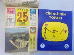25 Nisan 1986 hediyelik orijinal Ülkü takvim yaprağı (Cin Ali kitabı hediyeli:)