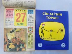 27 Nisan 1986 hediyelik orijinal Ülkü takvim yaprağı (Cin Ali kitabı hediyeli:)
