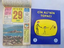 29 Nisan 1986 hediyelik orijinal Ülkü takvim yaprağı (Cin Ali kitabı hediyeli:)