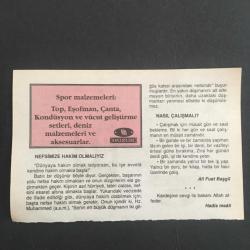 26 MAYIS 1997 -TAKVİM YAPRAĞI-DOĞUM GÜNÜ HEDİYESİ-HUZUR TAKVİMİ,2.BEYAZITIN VEFATI 1512,BAHAR RÜZGARLARININ SONU,KOYUN KIRPMA ZAMANI,ÇOCUĞUNUZA İSİM,NEFSİMİZE HAKİM OLMALIYIZ,NASIL ÇALIŞMALI