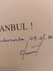 AH İSTANBUL! SANA DÜN BİR TEPEDEN BAKTIM AZİZ İSTANBUL - İmzalı