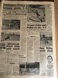 YENİ SABAH GAZETESİ  16 NİSAN 1961 YIL :23 SAYI :7635------Krediler yeni şekle bağlanıyor --Asi uçaklar Havana 'yı  bombaladı --Cemal Gürsel dün İstanbul  da  dolaştı --5 Kişi dumandan boğularak  öldü --M.I.Kızıloğlu  Vatikan Elçiliğine  tayin edildi ---İstanbul  rafinesi Türk  işçilerin  bir zaferidir ---Kitaplıklı  Kahve :Siyavuşgil --Afrika da  hürriyet eski , tehlikeli  örf  ve adetleri hortlamasına yol açıyor ---Amerika  neden  geri kaldı ?--Sinema :Köprü, Suç Altında ---Galatasaray  ,Beykoz 'u  bozguna uğrattı :5-0---Tek puan a Feriköy  değil Beşiktaş razı oldu ---Alsancaklar  stadında  puanlar  paylaşıldı --Genç Milliler  Yurda Döndü ---