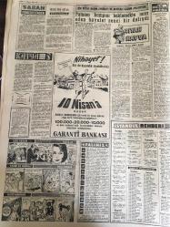 YENİ SABAH GAZETESİ 9 NİSAN  1961 YIL :23 SAYI :7928---İnönü ,CHP 'lilere itidal tavsiye etti ---İskenderun  dan 4 kişi daha nezarete alındı --Topkapı da bir çocuğu ezen  şoför  firar etti --Demiryolu işçileri de  idareden  şikayetçi --Yassıada dün 1  şahit dinlendi --Kemal Aygün İzmit de altı ay  hapse mahkum ---Hasbi Bey Ağladı :Siyavuşgil ----Sinema :Dolandırıcılar  Şahı, Ölüm Peşimizde ,Acı Tebessüm ---Beşiktaş ,Şekerhilal den  rövanşı farklı aldı :4-0---Beykoz PTT den 2 puanı  güç aldı --Adana D.Spor son 20 dakika da yenildi :2-1---Galatasaray  bugün Apollon  ile  oynuyor --