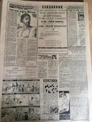 YENİ SABAH GAZETESİ  7 NİSAN  1961 YIL :23 SAYI :7926---Subaylara oy  hakkı tanındı ---MBK ile Kabinenin  Müşterek Toplantısı ---Celal Bayar Eğer  Suiistimalim  varsa beni idam edin dedi ---Deniz  mevsiminde  sahil yolu tehlike arz ediyor ---M.Nadir Keçeli Dün İntihar Etti ---CKMP  biran  önce seçim yapılmasını  istiyor ---Milliyetçilik  Maddesi :Siyavuşgil ---Sinemalar :Atlas : Ölüm Peşimizde ,Emek :Ölünceye Kadar  ,İnci :Dolandırıcılar Şahı ----Evian  da yapılacak Cezayir  görüşmeleri  yine  geri kaldı ---Eşsiz Sanatkar Zeki Müren  :8 Nisan  Cumartesi   Akşamı  Saat :18.15 Ankara Radyosu Müzikli Yarışma Programı ---M.Sarvan Gizli İşler  Çevirenleri Yakında Açıklayacağım Dedi ---Galatasaray Beşiktaş ile  26 Nisan da Ankara da Oynuyor ---K.Gümrük  antrenörü  Özyazıcı  istifa etti ----Bazı Milli Güreşçiler Kampa Katılmadı ---