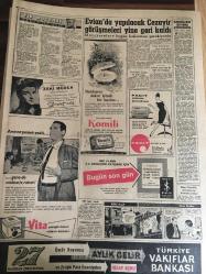 YENİ SABAH GAZETESİ  7 NİSAN  1961 YIL :23 SAYI :7926---Subaylara oy  hakkı tanındı ---MBK ile Kabinenin  Müşterek Toplantısı ---Celal Bayar Eğer  Suiistimalim  varsa beni idam edin dedi ---Deniz  mevsiminde  sahil yolu tehlike arz ediyor ---M.Nadir Keçeli Dün İntihar Etti ---CKMP  biran  önce seçim yapılmasını  istiyor ---Milliyetçilik  Maddesi :Siyavuşgil ---Sinemalar :Atlas : Ölüm Peşimizde ,Emek :Ölünceye Kadar  ,İnci :Dolandırıcılar Şahı ----Evian  da yapılacak Cezayir  görüşmeleri  yine  geri kaldı ---Eşsiz Sanatkar Zeki Müren  :8 Nisan  Cumartesi   Akşamı  Saat :18.15 Ankara Radyosu Müzikli Yarışma Programı ---M.Sarvan Gizli İşler  Çevirenleri Yakında Açıklayacağım Dedi ---Galatasaray Beşiktaş ile  26 Nisan da Ankara da Oynuyor ---K.Gümrük  antrenörü  Özyazıcı  istifa etti ----Bazı Milli Güreşçiler Kampa Katılmadı ---